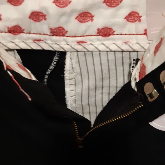 Dickies Relaxed Fit Black Wide Leg Women Twill Pants - Picture 6 of 12